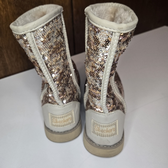 Skechers‎ Australia Gold Sequin Boots Womens Size 7 - Picture 4 of 9